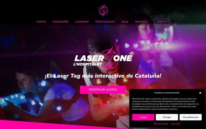 Screenshot of laserzonehospitalet.com