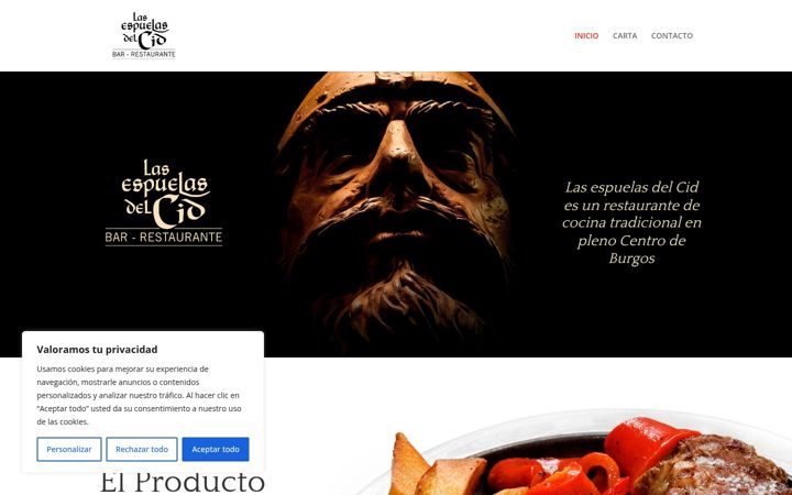 Screenshot of lasespuelasdelcid.es