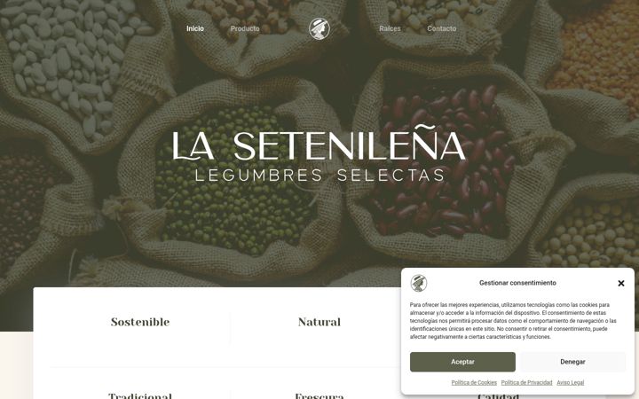 Screenshot of lasetenilena.es