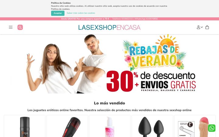 Skärmbild av lasexshopencasa.es