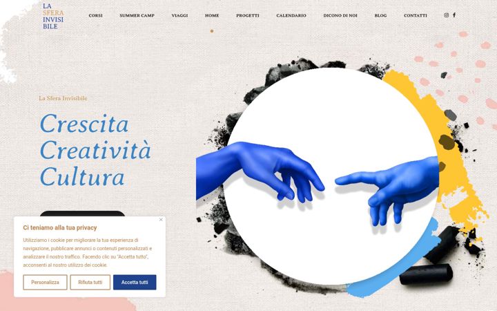 Screenshot of lasferainvisibile.it