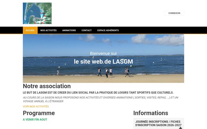 Screenshot of lasgm.fr