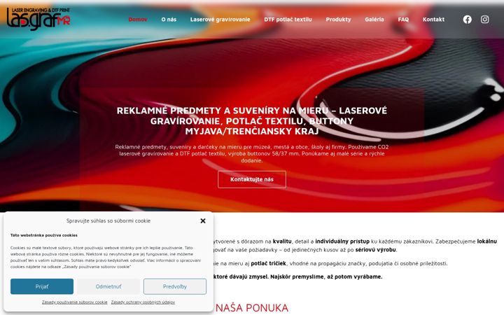 Screenshot of lasgrafmr.sk
