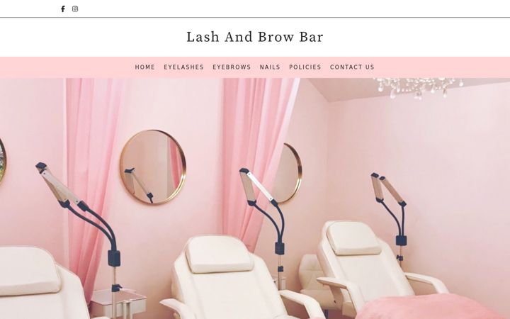 Screenshot of lashandbrowbar.co.uk