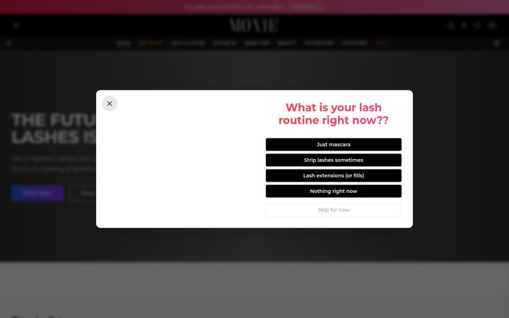 Screenshot of lashclusters.com