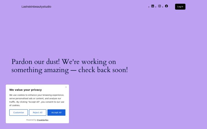 Screenshot of lashskinbeautystudio.com