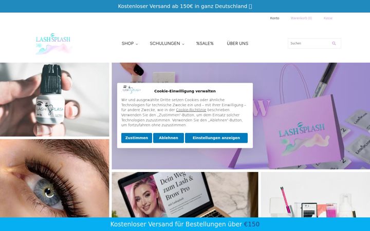 Screenshot of lashsplash.de