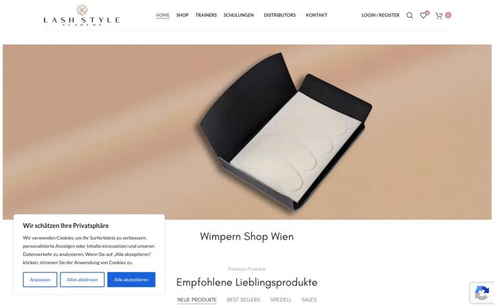 Screenshot of lashstyle.at