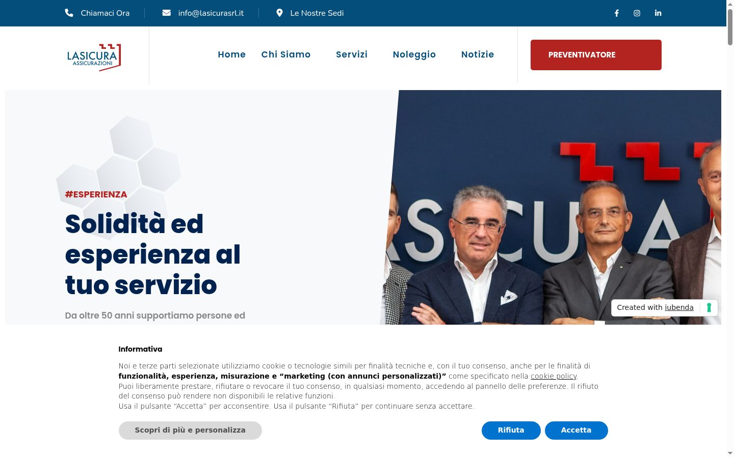 Captura de pantalla del banner de consentimiento mostrado antes de cualquier interacción