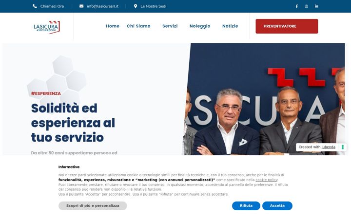 Screenshot of lasicurasrl.it