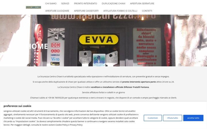 Screenshot of lasicurezzaroma.it