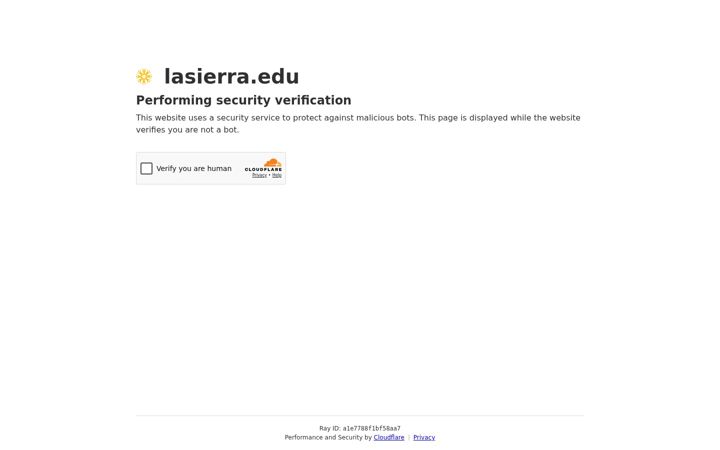 Screenshot of lasierra.edu