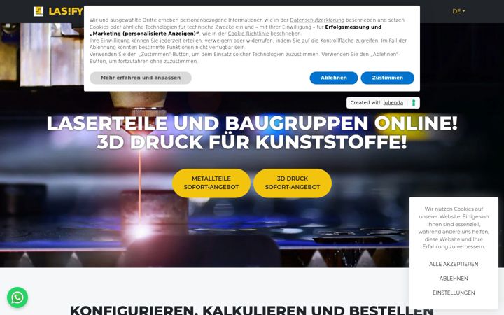 Screenshot of lasify.at