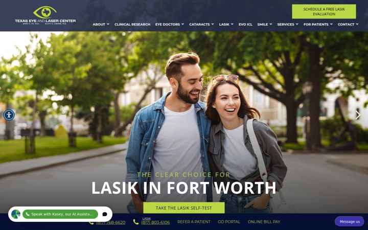 Screenshot of lasikdr.com