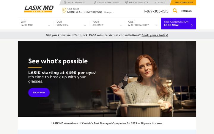 Screenshot of lasikmd.com