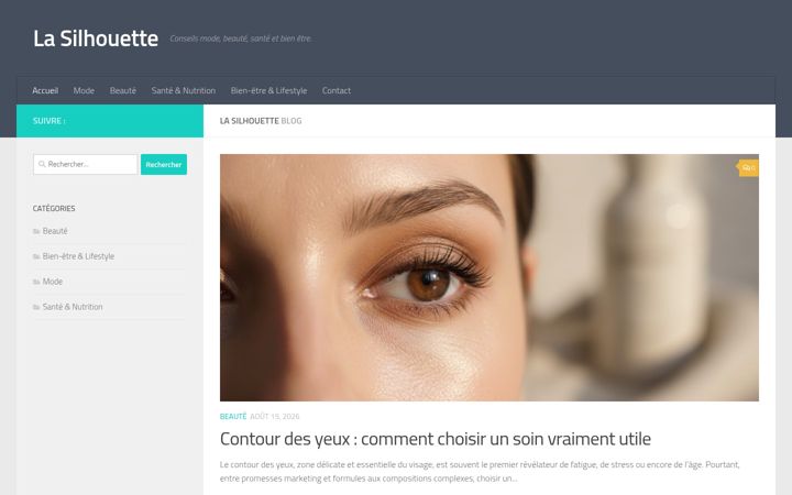 Screenshot of lasilhouette.fr