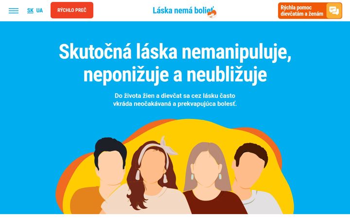 Screenshot of laskanemaboliet.sk