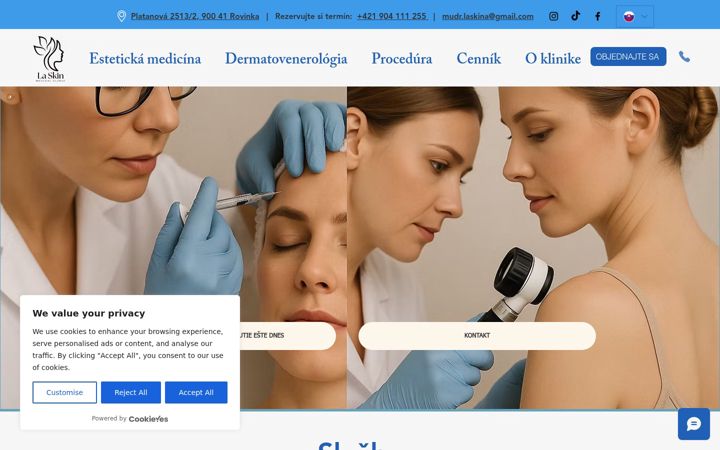 Screenshot of laskin.sk