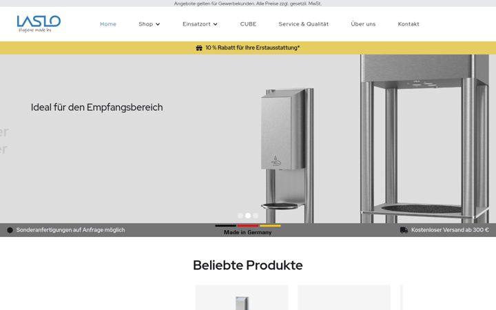 Screenshot of laslo-hygiene.com