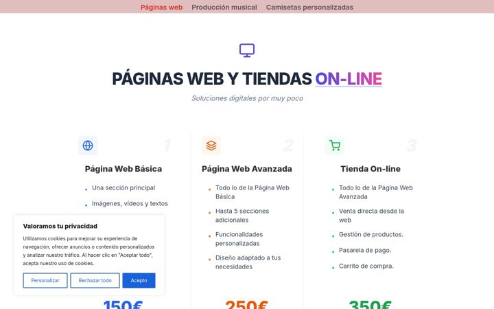 Screenshot of lasmejoreswebs.es
