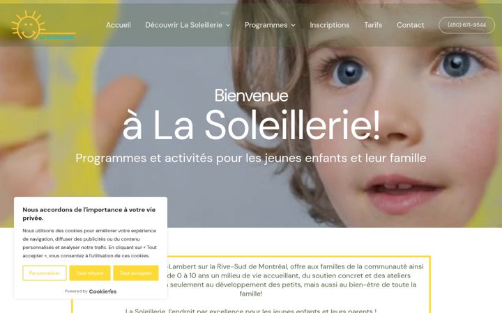 Screenshot of lasoleillerie.com