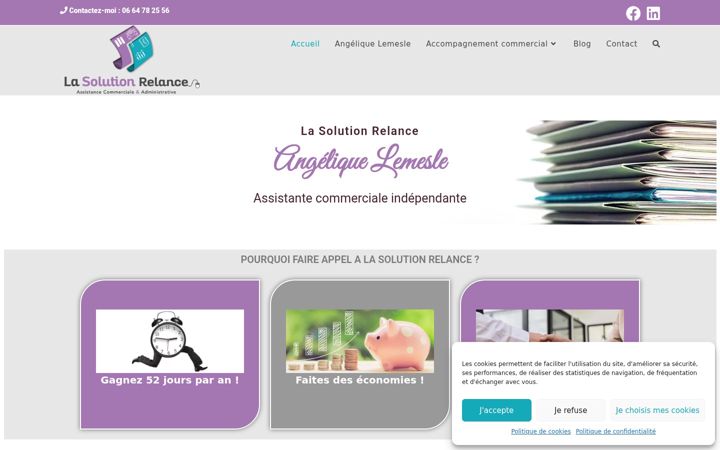 Screenshot of lasolutionrelance.fr