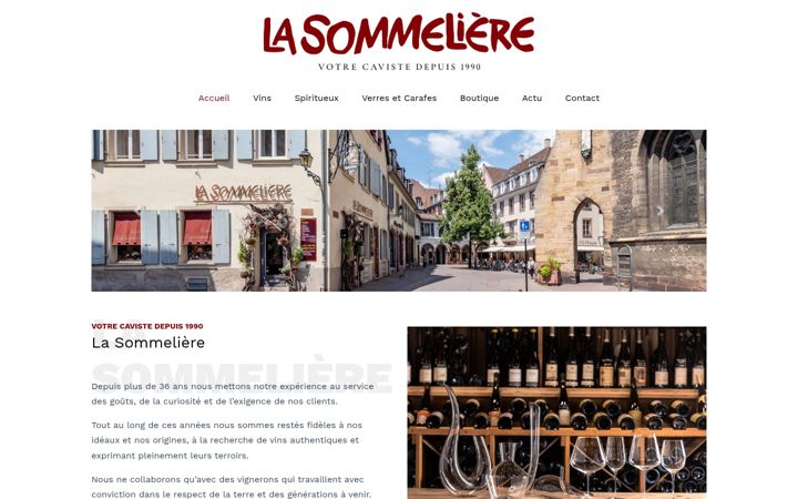 Screenshot of lasommeliere.fr