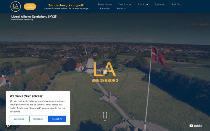 Screenshot of lasonderborg.dk