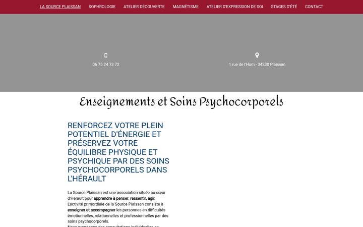Screenshot of lasource-plaissan.fr