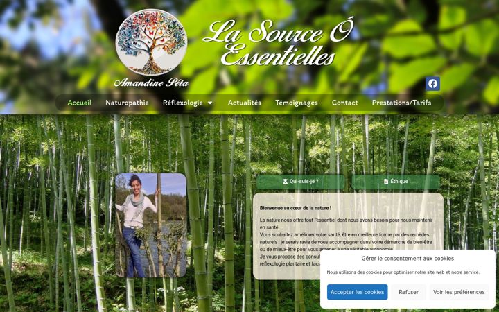 Screenshot of lasourceoessentielles.fr