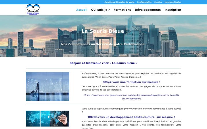 Screenshot of lasourisbleue.net
