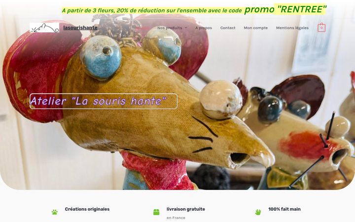 Screenshot of lasourishante.com