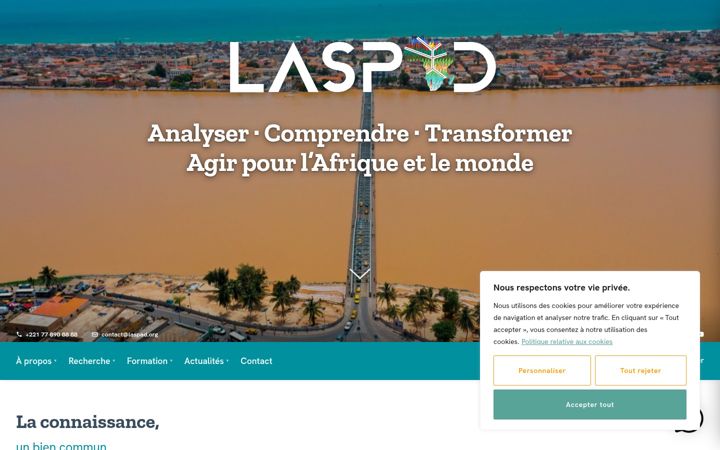 Screenshot of laspad.org