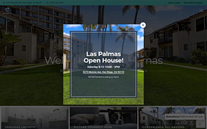 Screenshot of laspalmaslife.com
