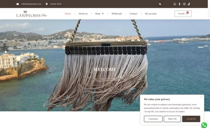 Screenshot of laspalmasvibes.com