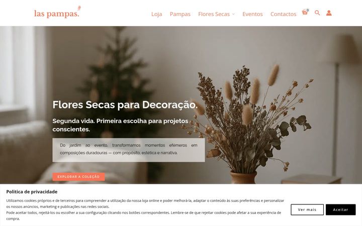 Screenshot of laspampas.pt