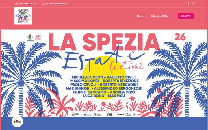 Screenshot of laspeziaestatefestival.it