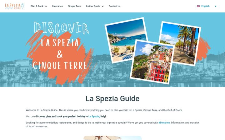Screenshot of laspeziaguide.com