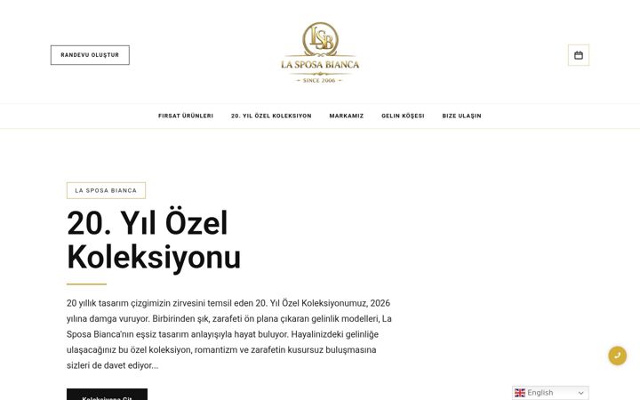 Screenshot of lasposabianca.com
