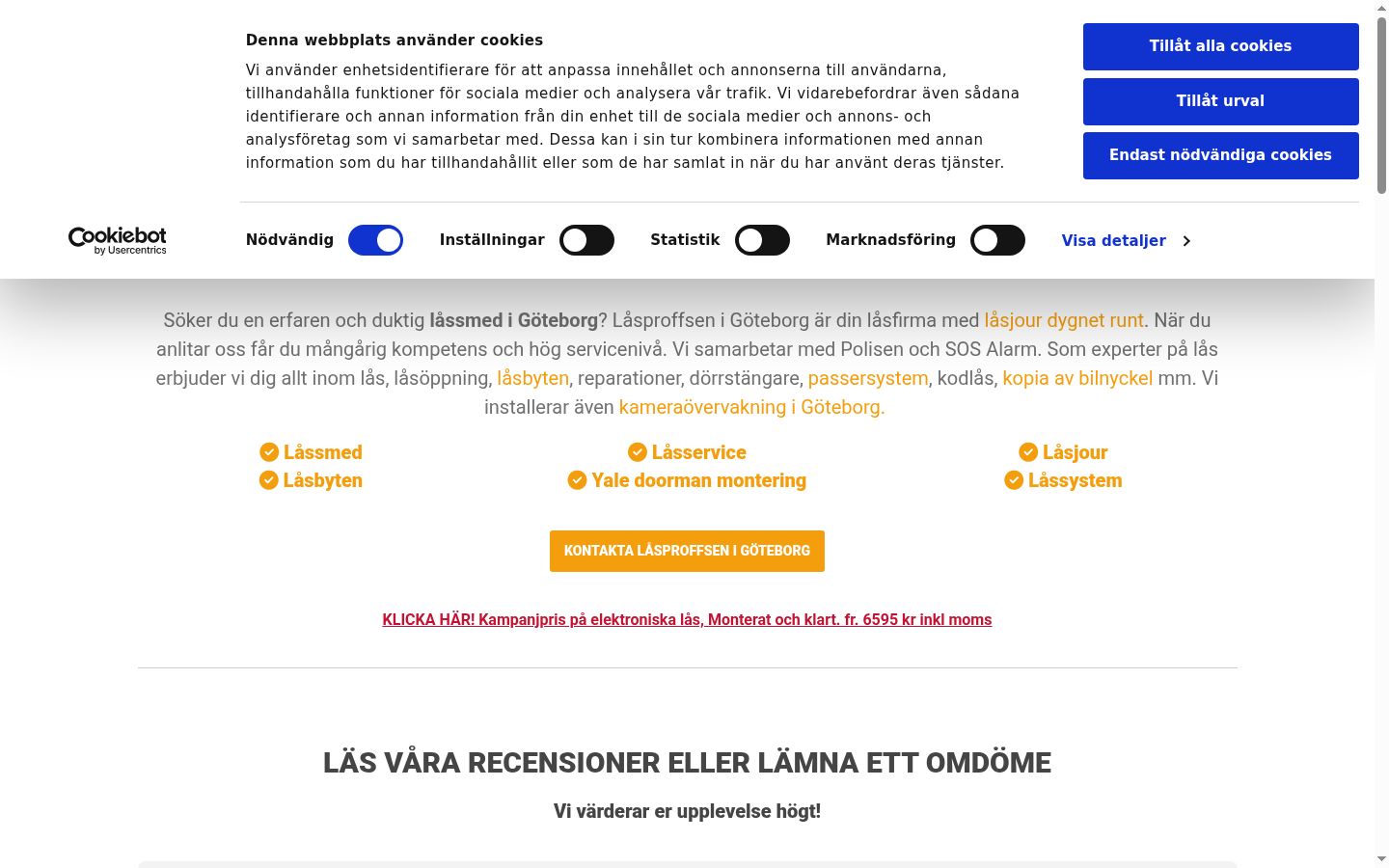 Screenshot des Einwilligungsbanners vor jeglicher Interaktion
