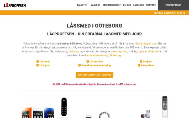 Screenshot of lasproffsen.se
