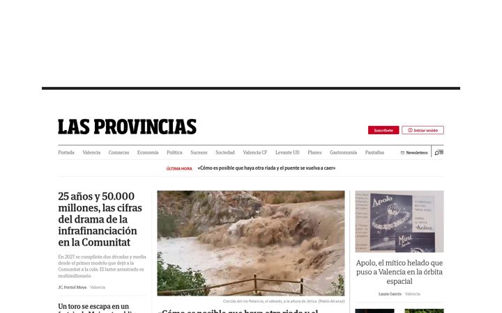 Screenshot of lasprovincias.es