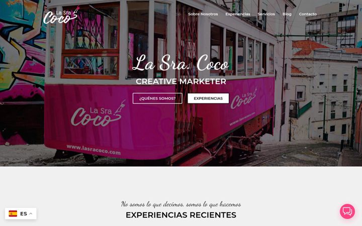 Screenshot of lasracoco.com