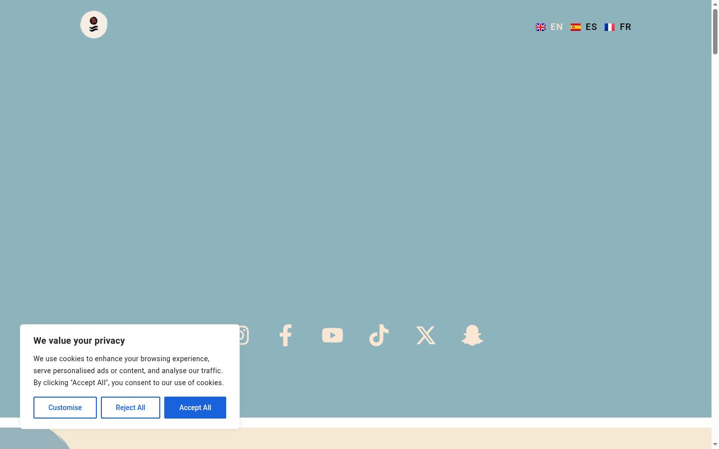 Screenshot tal-banner tal-kunsens muri qabel kwalunkwe interazzjoni