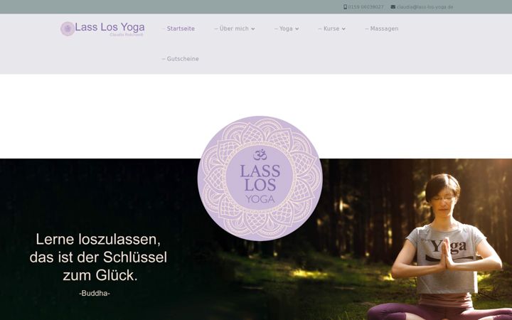 Screenshot of lass-los-yoga.de