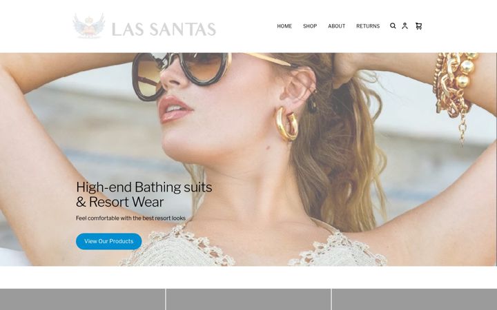 Screenshot of lassantas.com