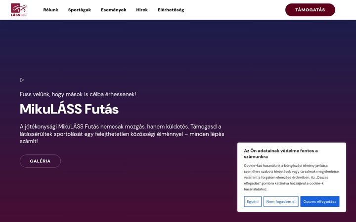 Screenshot of lassegyesulet.hu
