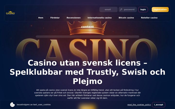 Screenshot of lasselindgren.se