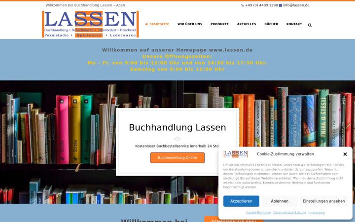 Screenshot of lassen.de