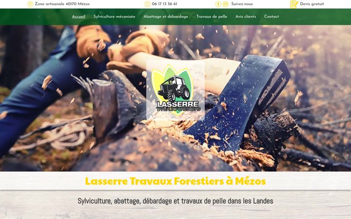 Screenshot of lasserretravauxforestiers.fr